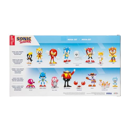 Sonic the Hedgehog Action Figures Mega Set 16-Pack, 2.5 Inch Scale - Sonic and Friends are Ready for Adventure! Officially Licensed by SEGA [Amazon Exclusive] by Sonic The Hedgehog - Image 3