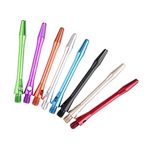 TX GIRL 6 Pcs Darts Shafts Aluminium Alloy 2BA 45mm Dart Shaft for Professional Dart Shafts Stems Throwing Set Accessories 8 Colors (Color : Orange) - Thumbnail 2