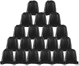 KUUQA 20 Pcs Drawstring Backpack String Sport Bag Sack Cinch Tote Gym Backpack