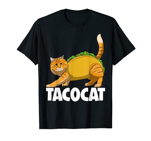 Cute Taco Cat Tee Shirt Mexican Food Shirts Funny Women Love Camiseta