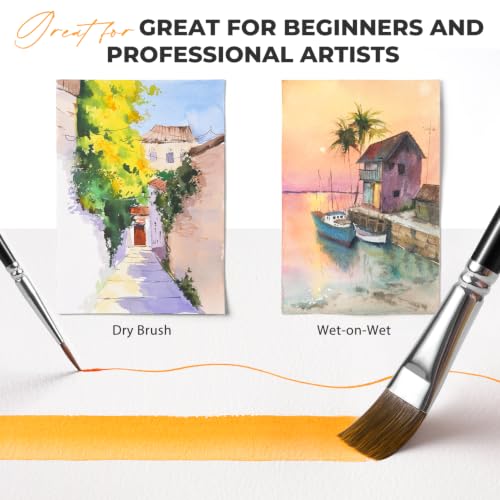Fuumuui Sable Watercolor Brushes Professional 8Pcs by Fuumuui - Image 5
