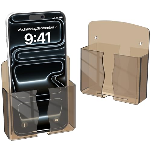 Soporte para teléfono celular de pared: cargue su móvil junto a la cama sin cables en el suelo