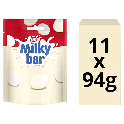 Milkybar White Chocolate Giant Bar Buttons Sharings Bags, 11 X 94 G 12G-image