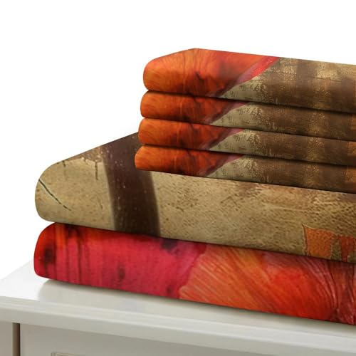 Housse de couette fleurs rouges pour illuminer une chambre ado