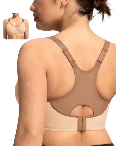 HSIA Sports Bra for Women High Support Large Bust Outside