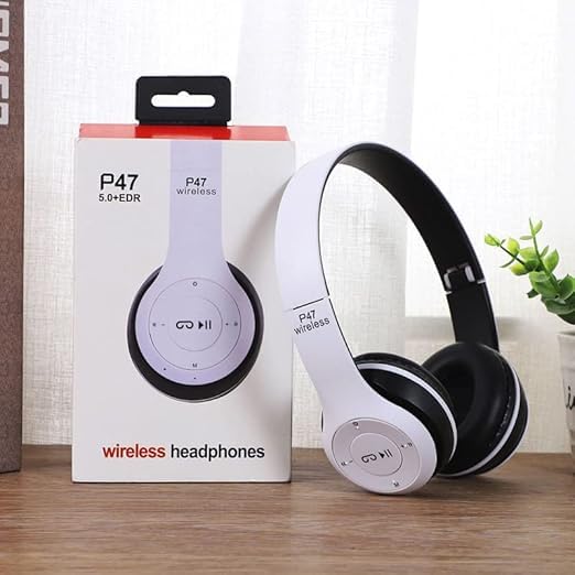 Image of icall Wired & Wireless with Mic & SD Card Supports and Upto 6 Hours Playback Bluetooth (True Wireless) (White)