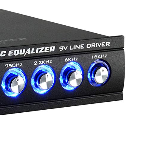 Audiopipe Eq-709X 7 Band 9 Volt Universal Half Din Graphic Car Audio Equalizer For Car Stereo Sound System Subwoofer Speakers (2 Pack) #TOP6