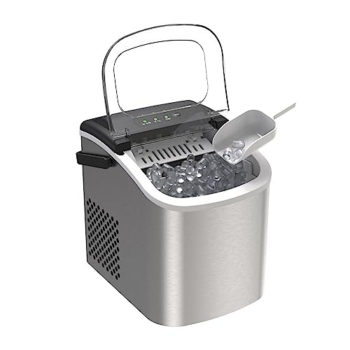 Máquina fabricadora de hielo portátil 26 lbs miniatura 1