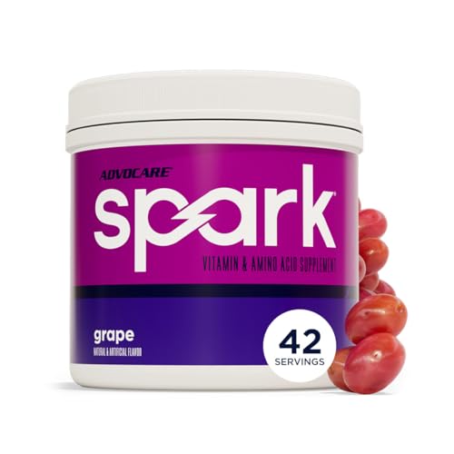 Image of AdvoCare Spark - Energy Drink Mix - Vitamin & Amino Acid Supplement - Supports Energy & Focus - Portable Immune Support - Sugar-Free - Grape (10.5