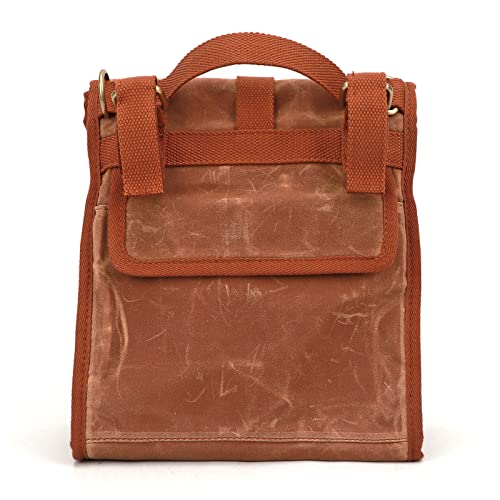 Tourbon Waxed Canvas Bike Cooler Bag Front Tube Bicycle Handlebar Pannier For Men Women #TOP1