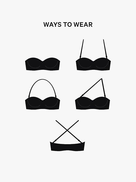 Victoria's Secret Women's Pink Wear Everywhere Push Up Strapless Bra, Bras for Women