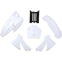 Motorcycle Fairing 50cc Plastic Compatible With Automotive Motorcycle Parts Compatible with SX 50 Scooter Moped Dirt BikeWhite