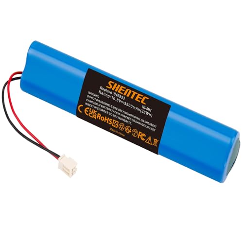Shentec 10.8V 3500mAh Batería para Obturador Velux Roller Shutter 846933 946930 946933 con Cable y Enchufe, batería de Repuesto para persianas Velux, persianas solares, persianas