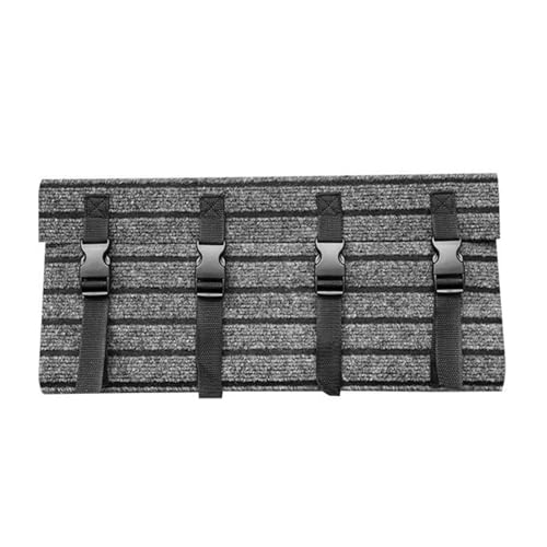 Cubiertas para escalones de RV, peldaños de escalera de RV, almohadilla de cubierta de diseño de respaldo de doble capa con hebilla ajustable para resistencia a marcas de barro, remolque de