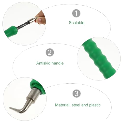 Evite Dolores de Muñeca al Atar Varillas con las Bridas Semiautomáticas de Gancho Recto Verde 8