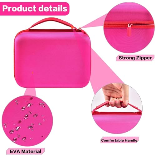 ALLPRIMO Carrying Case for Toniebox Starter Set 1，2 and Tonies Figurines with EVA Protective Material to Hold Headphones, Charging Station & Accessories for travel, Organization - Pink (Box Only) by ALLPRIMO - Image 3