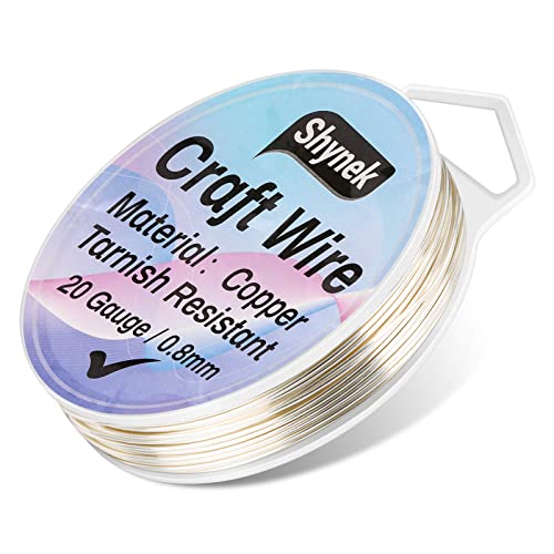 20 Gauge Jewelry Wire For Jewelry Making, Shynek Silver Craft Wire, Beading Wire, Tarnish Resistant Copper Wire For Wire Wrapping Jewelry Supplies(Silver) #TOP16