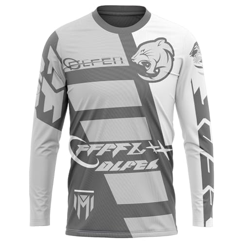 Cycling Jersey Mens Bike Shirt Long Sleeve Cycle Top for Men Long Sleeve Spring Fall Road Bike Bicycle Shirt Mountain MTB Jersey (Q1,S)