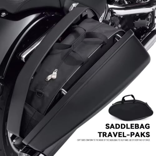 Bolsa interna para alforjas de motocicleta, color negro, compatible con FLSB Softail Sport Glide 2018-en adelante y FXLRST Low Rider ST 2022, paquete de 2 miniatura 5
