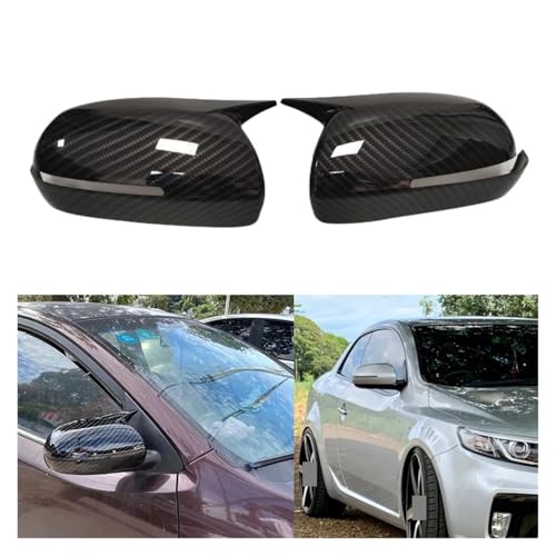 Garnitures rétroviseur Kia Forte K3 et Ceed en plastique noir résistant aux chocs - 2