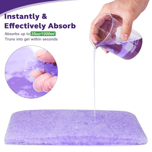OUMEE 100PCS Lavender Scented Commode Absorbent Pads for Bedside Commode Bucket - Medical Grade Commode Pads with Absorbent Gel, Potty Liner Pads for Adults Seniors Portable Toilet Pad Bedpans by OUMEE - Image 2