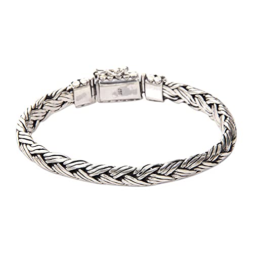 NOVICA Handmade Sterling Silver Wisdom Bracelet #TOP21