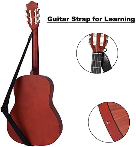 ADM 3/4 Size Kids Classical Guitar, Children Spanish Guitar Beginner Pack, Junior Acoustic Guitar Starter Kit with Complete Accessories, Unique Christmas Gifts Guitar (36 Inches, Nylon Strings)