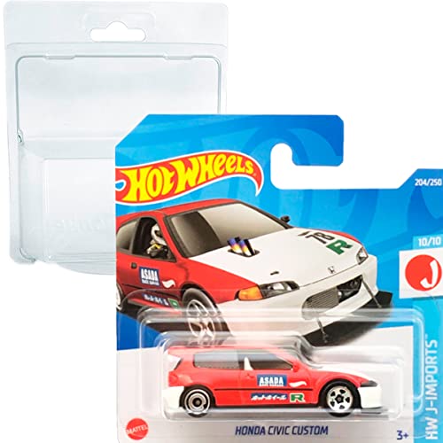 Friki Monkey Hot Wheels Honda Civic Custom HW J-Imports 10/10(204/250) 2022 Short Card + Blister & Card Protector Pack