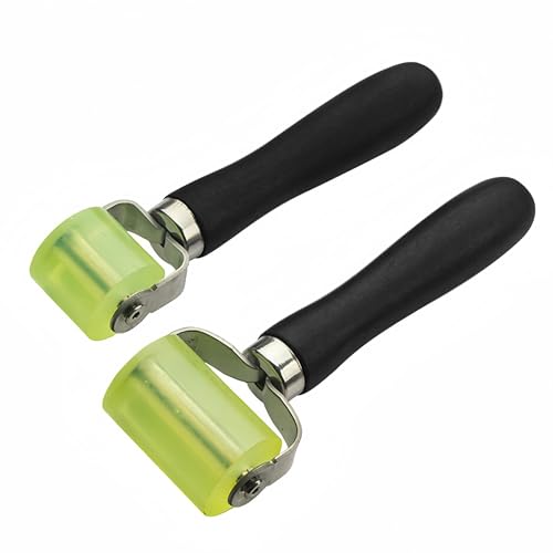 2 Pcs Sound Deadener Roller for Car,Sound Deadening Roller,Rubber Seam Roller,Sound Proofing Roller Suitable Car Audio Soundproof Pad Insulation Pad Floor Carpet Wallpaper Application Rubber Roller