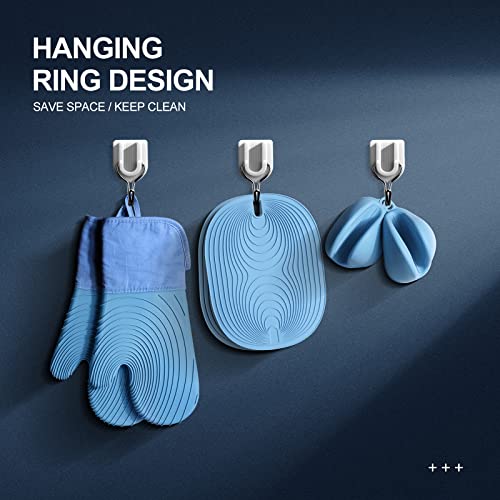 HUAWOHOM 6-Piece Silicone Oven Mitt and Potholder Set #TOP30