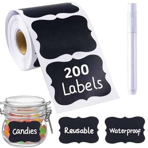 200 Pcs Chalkboard Labels