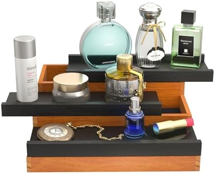 Amazon.com: Wooden Cologne Stand Organizer for Men,Wooden Cologne Stand ...