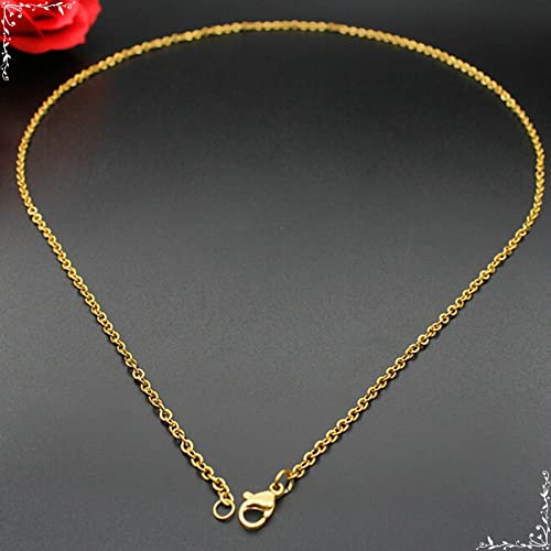 Chaîne de collier en acier inoxydable de 1,5 à 2,4 mm de largeur - 2