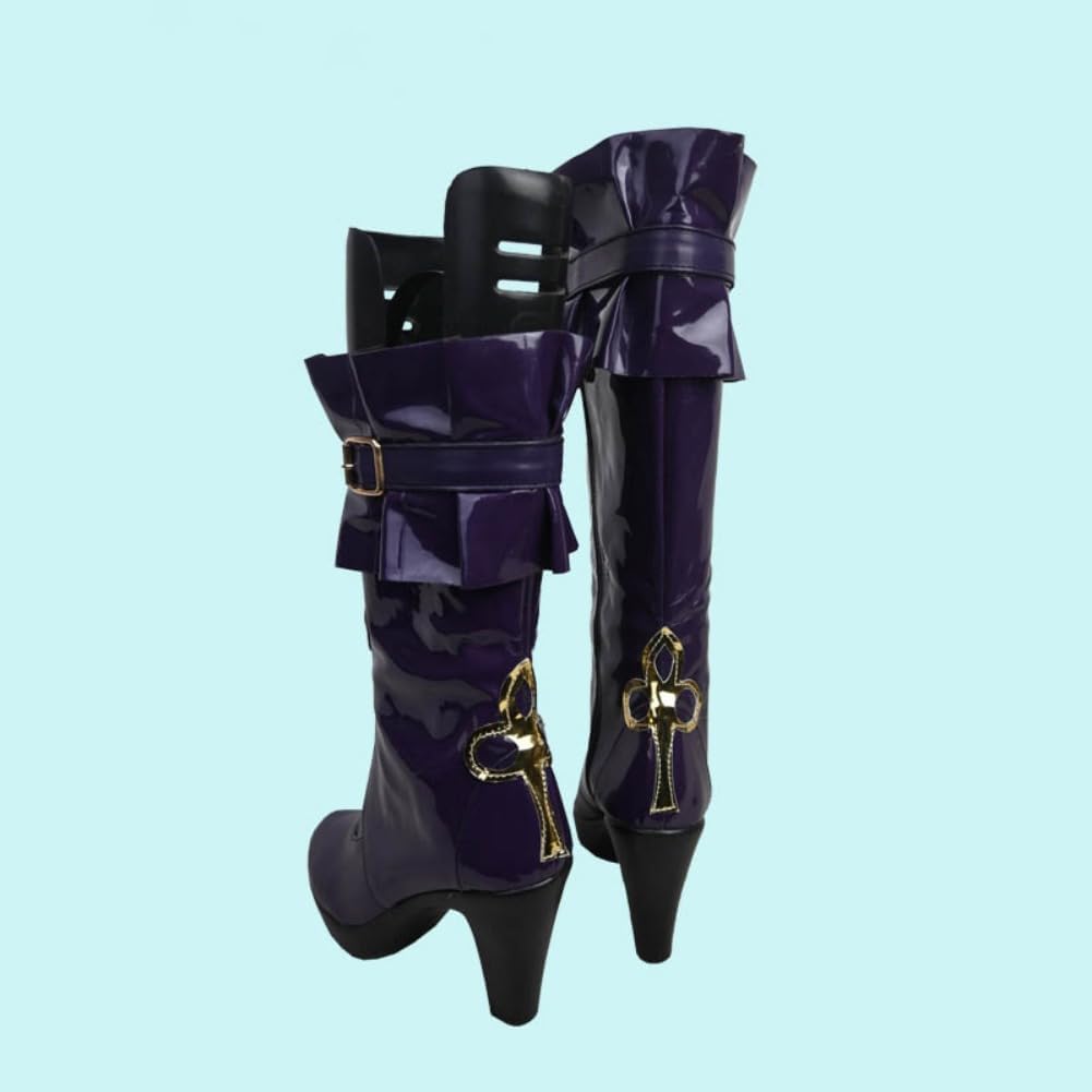 Herta‌‌ Cosplay High Heel Boots Custom-Made -Inspired By Honkai Star Rail Unisex Sizes 36-45 Anime Game Party Shoes Footwear Long Boots