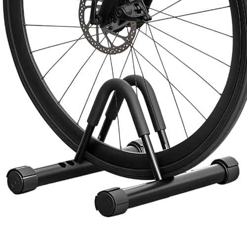 Vertical Bicycle Stand - Adjustable Upright Storage Supplies | Bike Holder Stand for Truing Exercise Commuting City Mountain Out