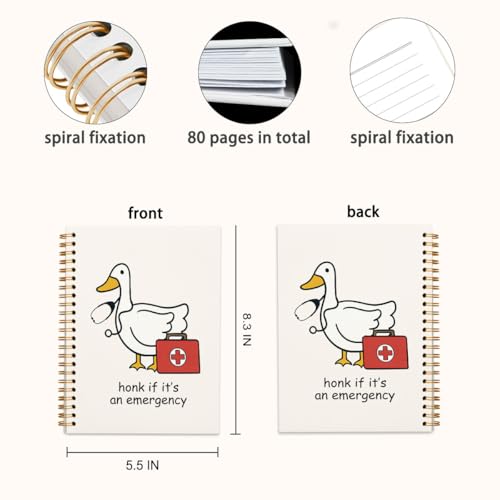 Journal notebooks 471ps-bjb-goose carnet d'écriture papier ligné format a5