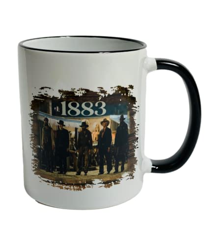 Handmade Funny CoffeeMug with Sayings - 1883 With The Cowboys - Ceramic Novelty Mug for Women & Men - Cute Coffee Mug - Gift for Him Her