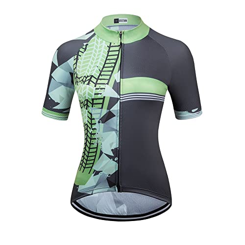 Conjuntos femininos cinza de jérsei de manga curta roupas de ciclismo ciclismo camisa de bicicleta s