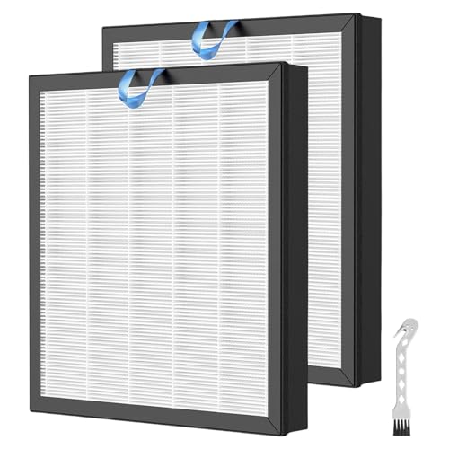Vital 100S - Filtro de substituição compatível com purificador de ar LEVOIT Vital 100S 3 em 1 H13 de substituição com pré-filtro e filtro de carvão ativo, 2 unidades