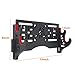 Eforlife 2-Tier Sword Holder Wall Mount Samurai Sword Display Stand Hanger Hollow Out Pattern for Katana Wakizashi and Standard Swords (Red Velvet-Dragon)