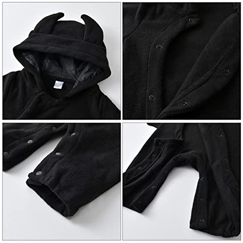 One Piece Jumpsuit For Toddler Infant Baby Boys Girls Halloween Bat Wings Romper Cosplay Bodysuit Newborn Unisex Cute Hoodie Long Sleeve Overall Onesie Outfit #TOP3