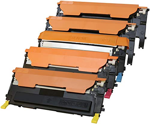 Image of TONER EXPERTE® 5 Toner Cartridges compatible for Samsung CLP-310 CLP-310N CLP-315 CLP-315W CLX-3170 CLX-3170FN CLX-3175 CLX-3175FN CLX-3175FW CLX-3175N (Black: 1500 & Cyan/Magenta/Yellow: 1000 Pages)