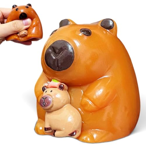 Capybara Taba Squishy Toys for Kids, Kawaii Animals Sticky Stress Balls Squeeze Sensory Toy, Cute Capybara Taba FuFu Squishy Stress Ball, Birthday Gifts, Party Favors