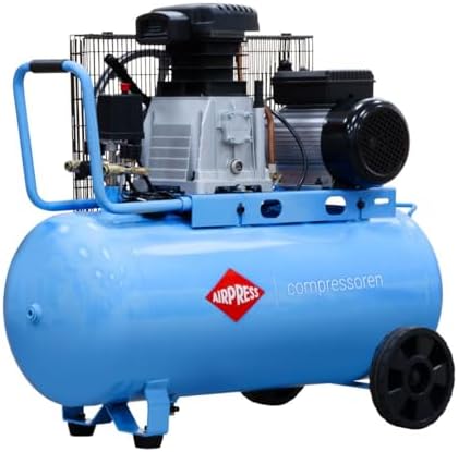 AIRPRESS - Compresor de aire de dos pistones HL 340-90 10 bar 3 CV / 2,2 kW 272 l/min 90 litros
