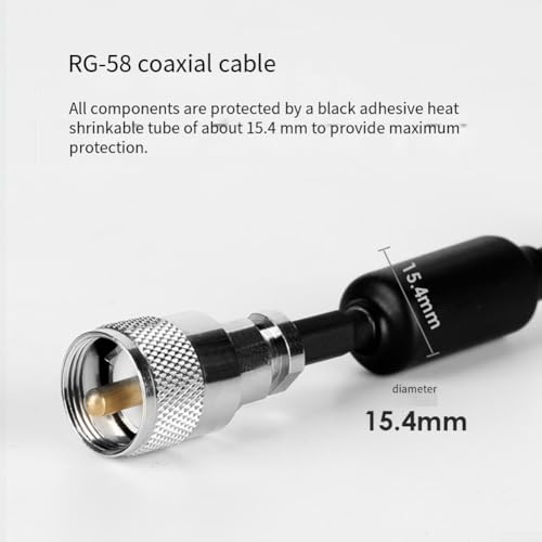 Funda de ferrita para estación de radio, reductor RFI 1,3-55 MHz para coaxial 5