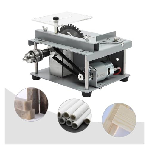 Mini Table Saw Wood Processing DIY Cutting Tool Small Table Saw 7-Gear Speed Adjustable 0-90° Angle Adjustment Range Precise Cutting - Image 5