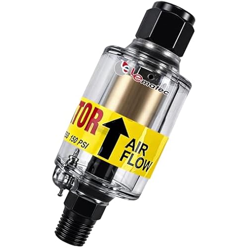 LE LEMATEC Inline Air Dryer & Water Separator for Compressor, 1/4" NPT