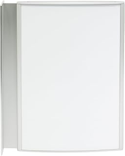 Fahnenschild DIN A3 Hoch Silber – Juno Premium Informationsschild aus Aluminium & Acrylglas für Büro, Praxis & moderne Innenbeschilderung