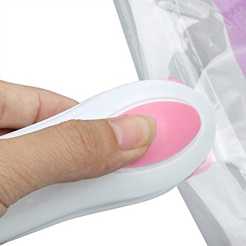 Portable Mini Sealing Household Machine, Handheld Heat Bag Sealer, Mini Heat Bag Sealer Sealing Machine Hand Pressure Heat Sealing Machine for Airtight Food Storage Saver (White) - Thumbnail 3