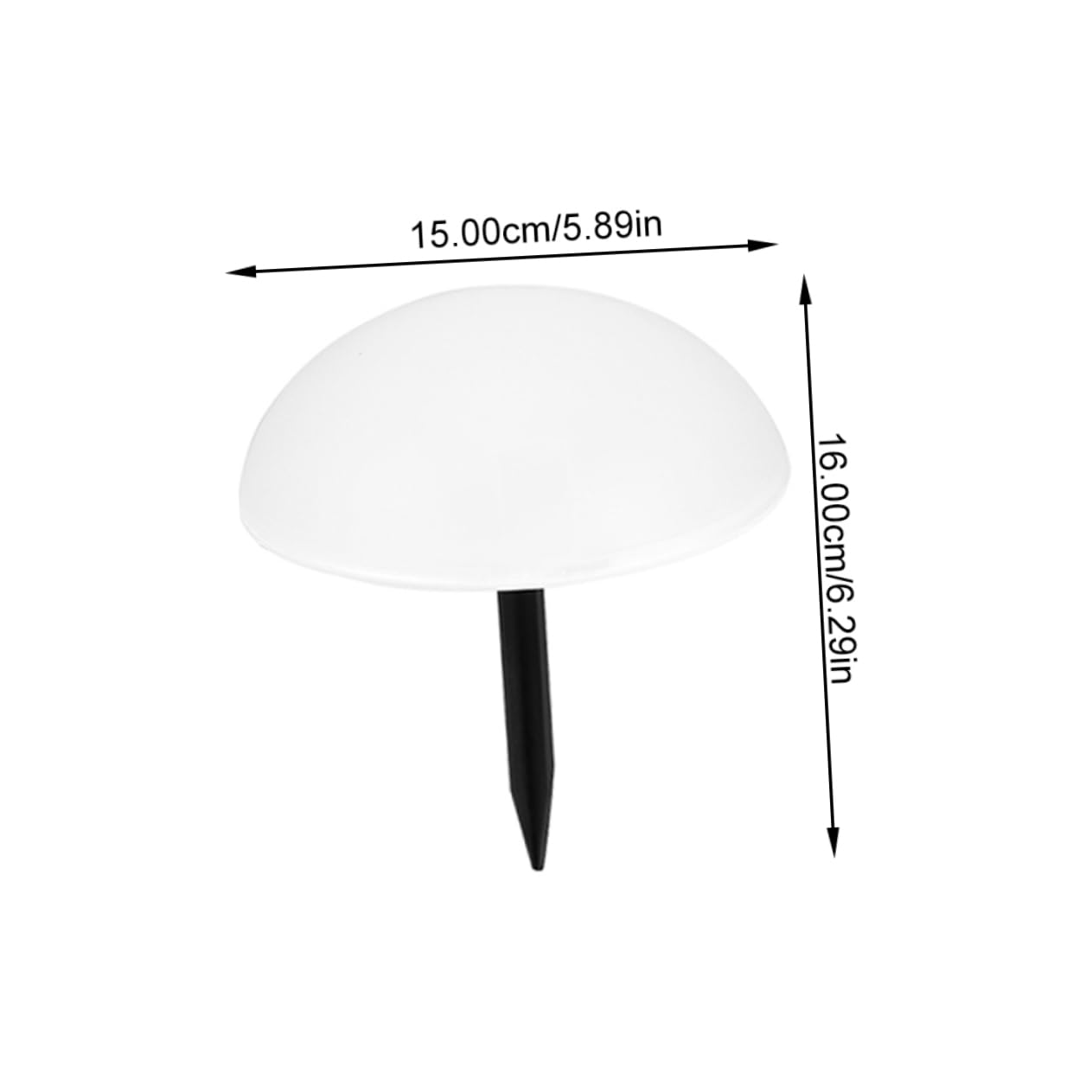 SEWACC Solar Lawn Lamp Outdoor Garden Landscape Light Ground Inserted Solar Lamp for Park Villa Durable Hemisphere Design No Wires Needed Easy Installation Premium